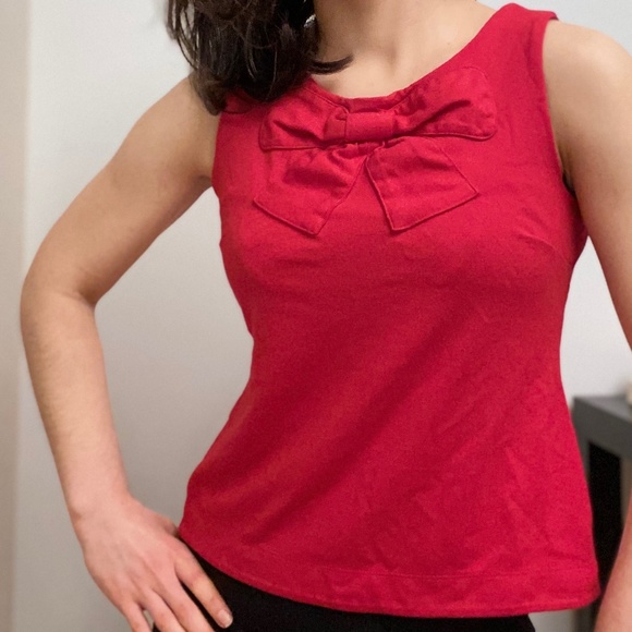 Banana Republic Red Sleeveless Top - Picture 2 of 7